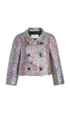 Dries Van Noten Vipa Floral Jacquard-lamé Jacket In Multi