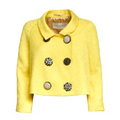 Dries Van Noten Vipa Jewel Floral Jacquard Blazer In Multi