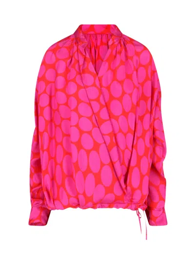 Dries Van Noten Viscose Blouse In Pink