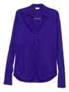 Dries Van Noten Viscose Jersey Blouse In Purple