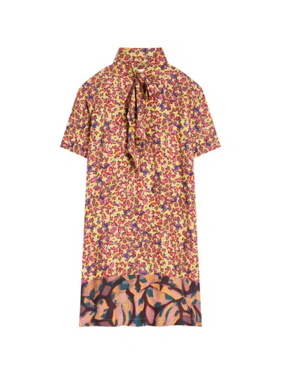 Dries Van Noten Viscose Shirt Dress In Multi