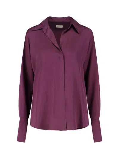 Dries Van Noten Viscose Shirt In Purple