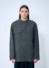 Dries Van Noten Men Viskin Jacket In Gray