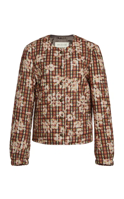 Dries Van Noten Vitsa Cotton-blend Padded Jacket In Multi
