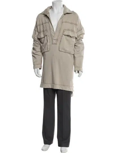 Pre-owned Dries Van Noten V-neck Long Sleeve Cardigan In Neutral
