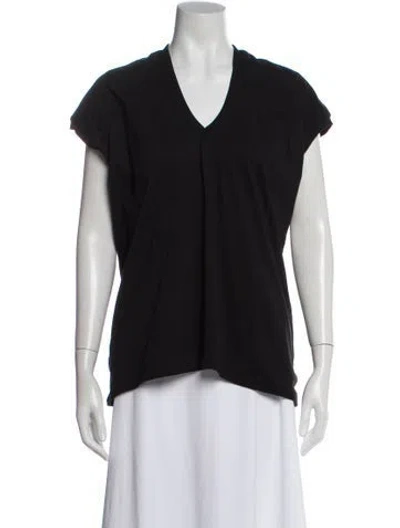 Pre-owned Dries Van Noten V-neck Short Sleeve T-shirt In Gray