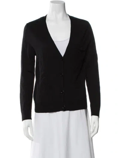 Pre-owned Dries Van Noten V-neck Sweater In Black