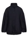 Dries Van Noten Voles Denim Jacket Puffed Sleeves In Blue