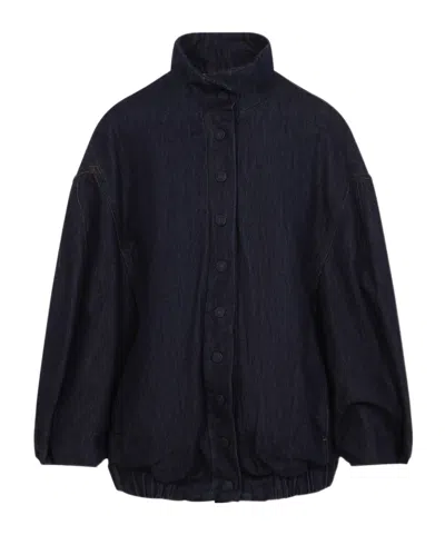 DRIES VAN NOTEN DRIES VAN NOTEN VOLES HIGH NECK DENIM JACKET