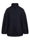 Dries Van Noten Voles Denim Jacket Puffed Sleeves In Blue