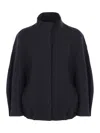 Dries Van Noten 00660-voles 2118 Brushed Back Twill Cotton Jacket Coats Grey In Black