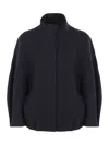 Dries Van Noten 00660-voles 2118 Brushed Back Twill Cotton Jacket Coats Grey In Black