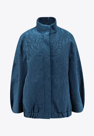 DRIES VAN NOTEN VOLES JACQUARD NEOPRENE JACKET