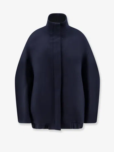 Dries Van Noten Voles Wool Blend Jacket In Blue