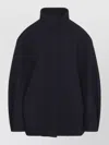Dries Van Noten Voles Wool Blend Structured Collar Jacket In Blue