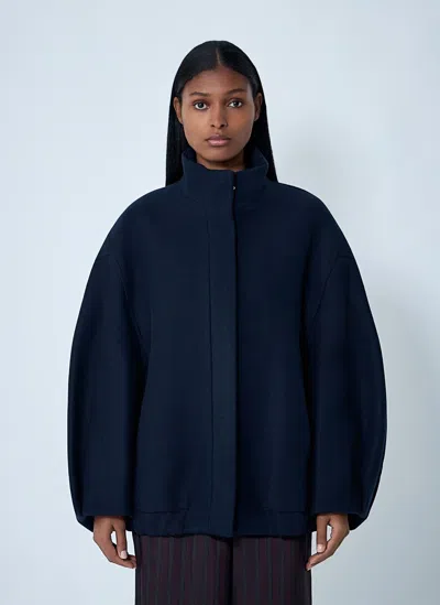 Dries Van Noten Voles Wool Jacket In Blue