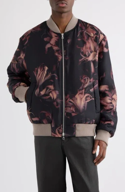 DRIES VAN NOTEN DRIES VAN NOTEN VOLKER FLORAL REVERSIBLE SATIN BOMBER JACKET