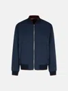 Dries Van Noten 'volker' Navy Viscose Blend Jacket In Navy