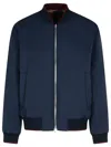Dries Van Noten Volker Navy Viscose Blend Jacket In Navy