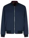 Dries Van Noten Volker Navy Viscose Blend Jacket In Navy