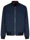 Dries Van Noten Volker Navy Viscose Blend Jacket In Blue