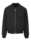 Dries Van Noten Volker Rev Bomber Regular Fit Knitwear Grey In Black