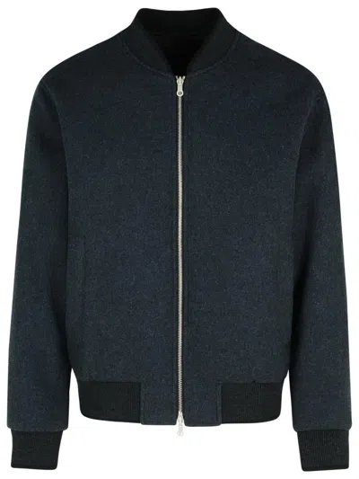 DRIES VAN NOTEN 'VOLKER' REVERSIBLE BLACK COTTON BLEND JACKET