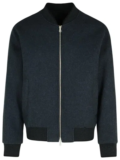 DRIES VAN NOTEN DRIES VAN NOTEN 'VOLKER' REVERSIBLE BLACK COTTON BLEND JACKET MEN