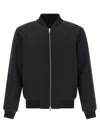 Dries Van Noten Volker Rev Bomber Regular Fit Knitwear Grey In Blue