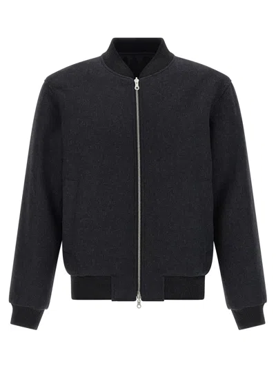 Dries Van Noten 'volker' Reversible Bomber Jacket In Black