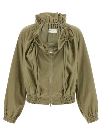 Dries Van Noten Voly Puffer Jackets Green