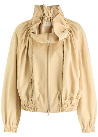 DRIES VAN NOTEN DRIES VAN NOTEN VOLY RUFFLED COTTON-POPLIN JACKET