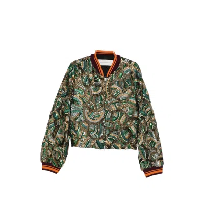 Dries Van Noten Vondel Sequin-embellished Jacket In Multi