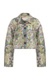 Dries Van Noten Jacquard-pattern Jacket In Multi