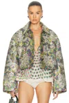 Dries Van Noten Jacquard-pattern Jacket In Multi