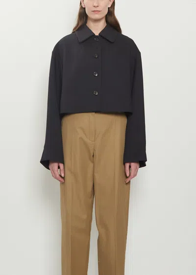 Dries Van Noten Vondero Twill Jacket In Black