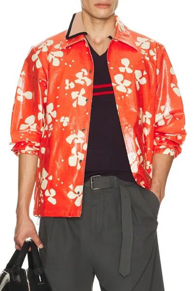 Dries Van Noten Vorries Jacket In Red