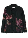 Dries Van Noten Vorries Nylon Shirt Jacket In Black