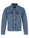 Dries Van Noten Light Blue Solid Jackets In Blue