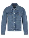 Dries Van Noten Light Blue Solid Jackets In Blue