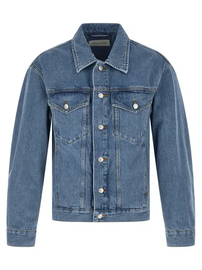 Dries Van Noten Vuskin Den Long Sleeve Jacket Design In Blue
