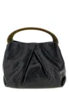Dries Van Noten Medium Flap Shoulder Bag Top Handle In Black