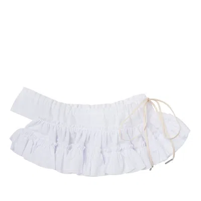 Dries Van Noten Waist Belt With Side Ruffles In Main Collection
