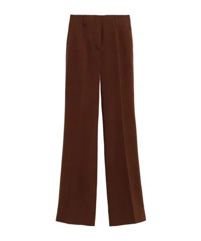 Dries Van Noten Waistband Loop Casual Pants In Brown