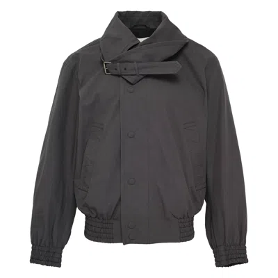 Dries Van Noten Washed Heavyweight Cotton Bomber In Brown