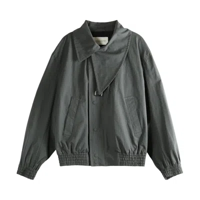 Pre-owned Dries Van Noten Washed Heavyweight Jacket 'dark Grey' | Men's Size L In Gray