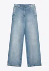 Dries Van Noten Washed Straight-leg Jeans In Blue