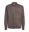 Dries Van Noten Water-repellent Overshirt In Gray