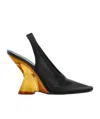 Dries Van Noten Wedge High Heel Sandals In Black