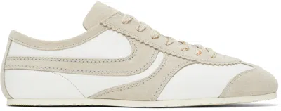 Dries Van Noten Suede Trainers Shoes In White